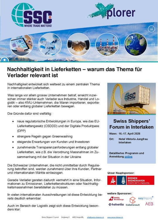 Xplorer 2/2026 Nachhaltigkeit in Lieferketten