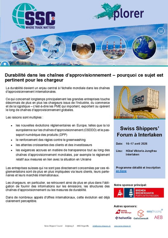 Xplorer 2/2026 Durabilité dans les chaînes d’approvisionnement